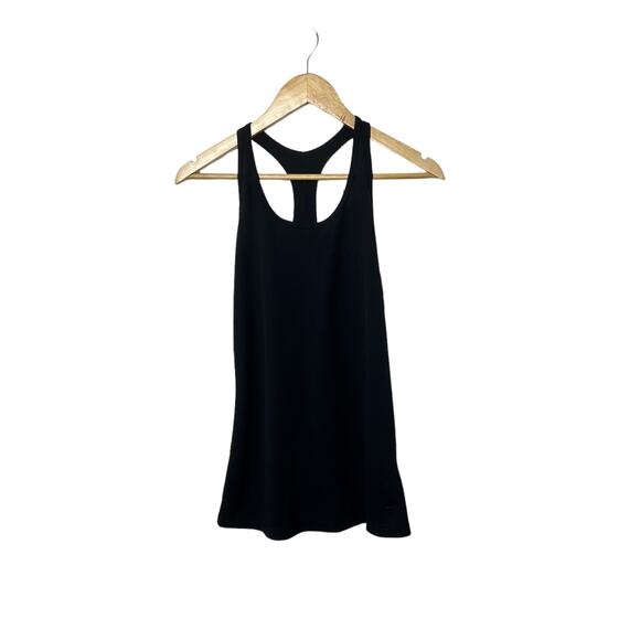 Nike Dri-Fit Slim Fit Black Racerback Tank Top Women's Size Large - Picture 1 of 4